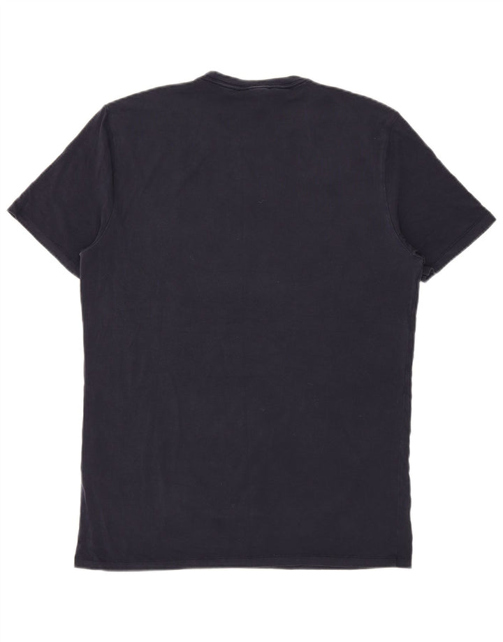 T-shirt da uomo Reiss Top Large in Lyocell blu navy