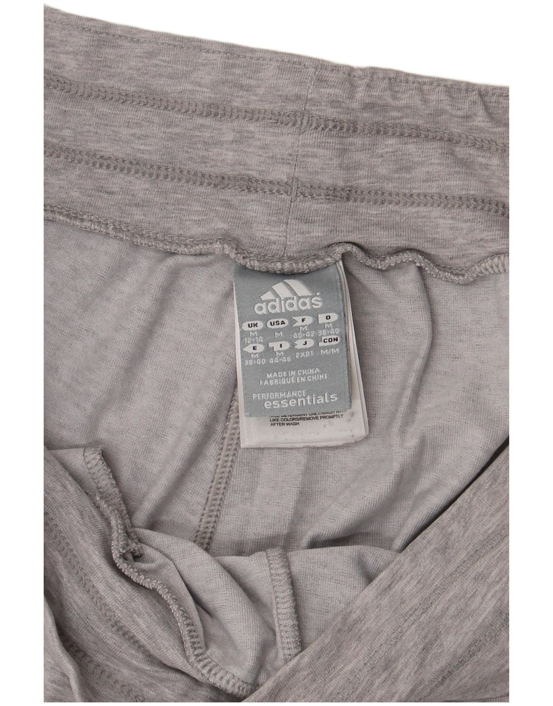Pantaloni da tuta ADIDAS Climalite da donna UK 12/14 Cotone grigio medio