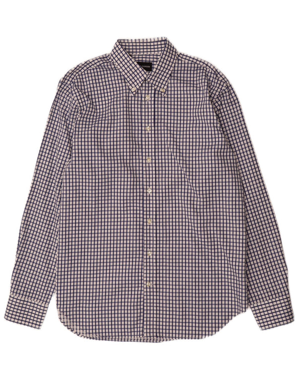 Camicia da uomo ROY ROBSON taglia 41 16 grande cotone a quadri blu navy