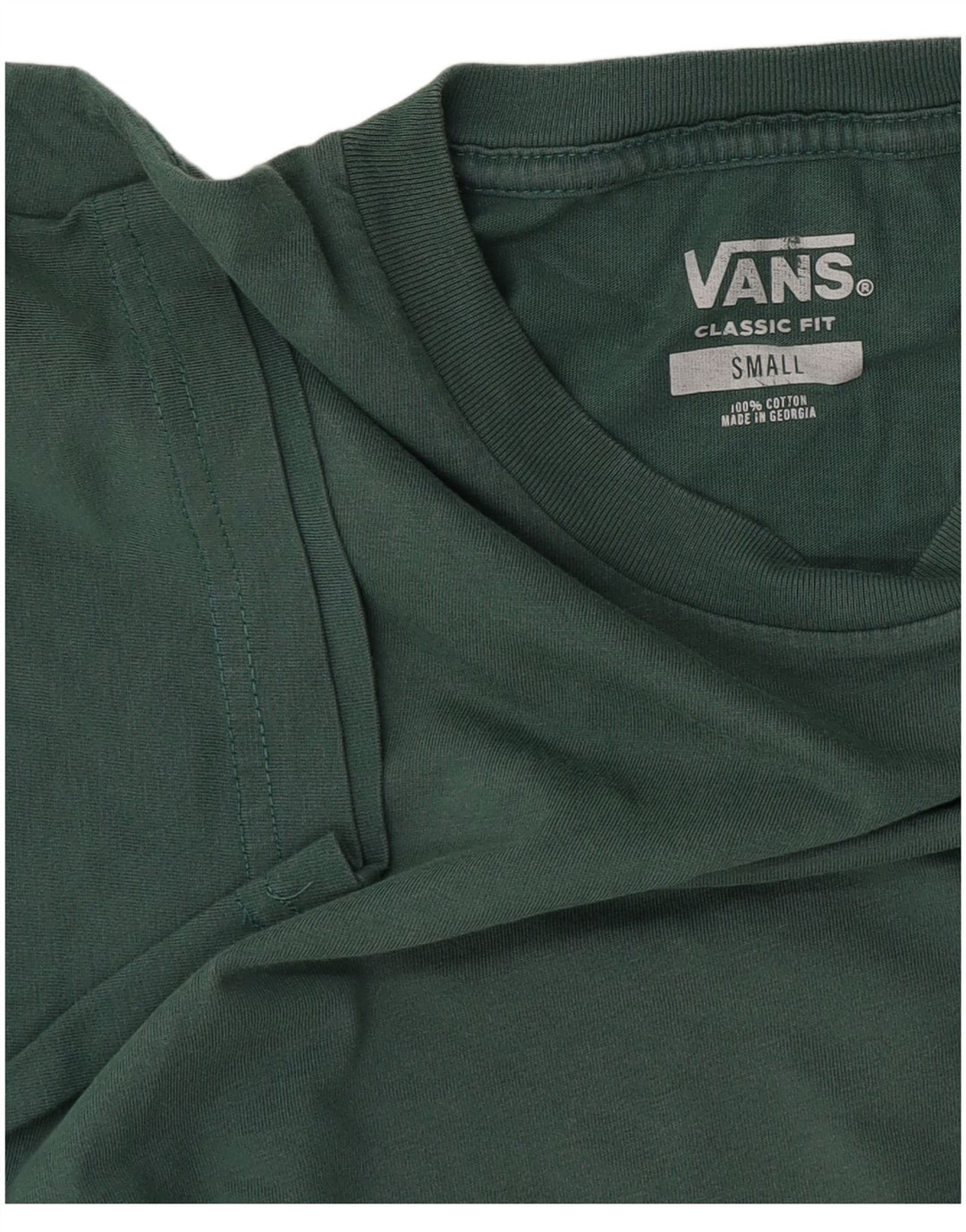 T-shirt da uomo Vans Classic Fit, piccola, in cotone verde