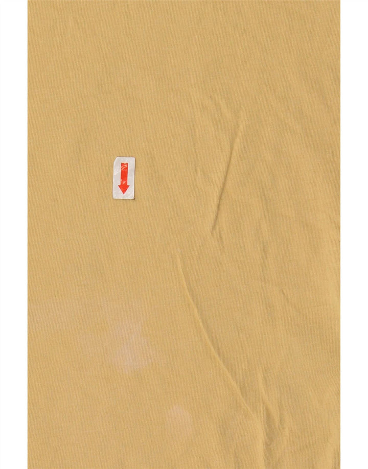T-shirt grafica da uomo con vestibilità classica VANS, top in cotone giallo medio
