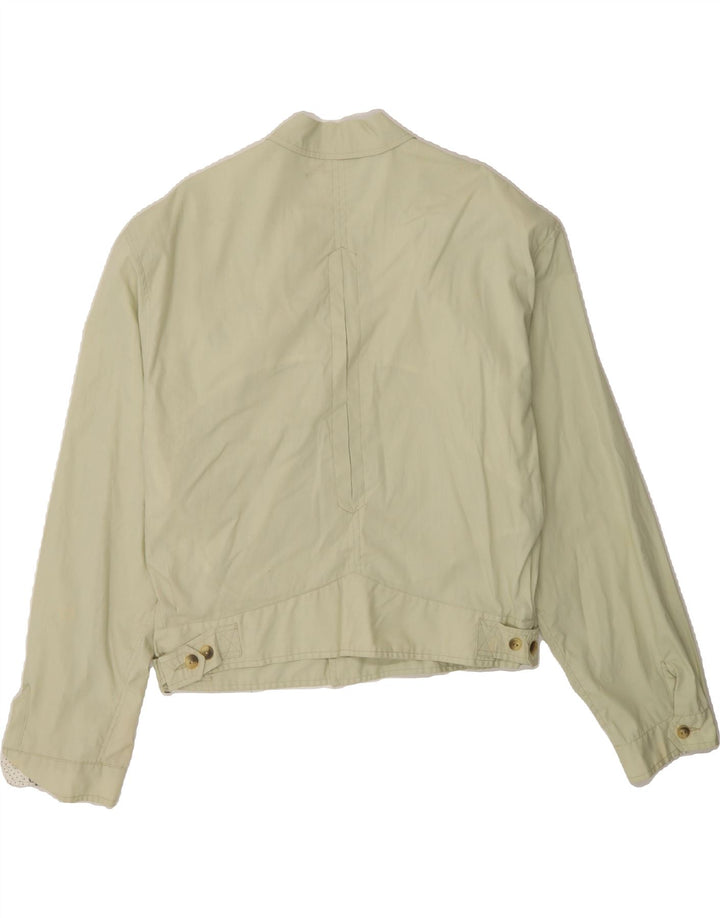 WAMPUM Womens Bomber Jacket UK 16 Large Green Cotton Vintage Wampum and Second-Hand Wampum from Messina Hembry 