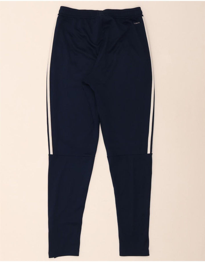 Pantaloni da tuta Adidas Climalite da uomo piccoli in poliestere blu navy