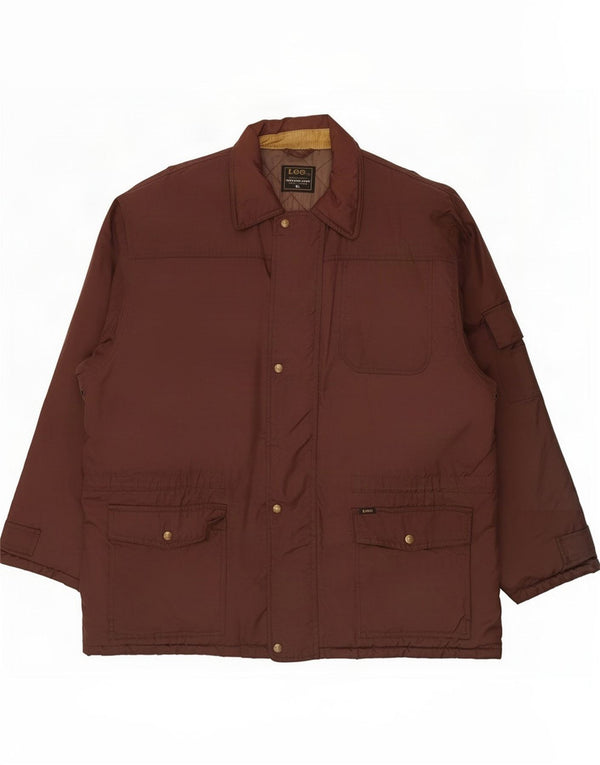 Giacca imbottita da uomo Lee UK 42 XL nylon marrone