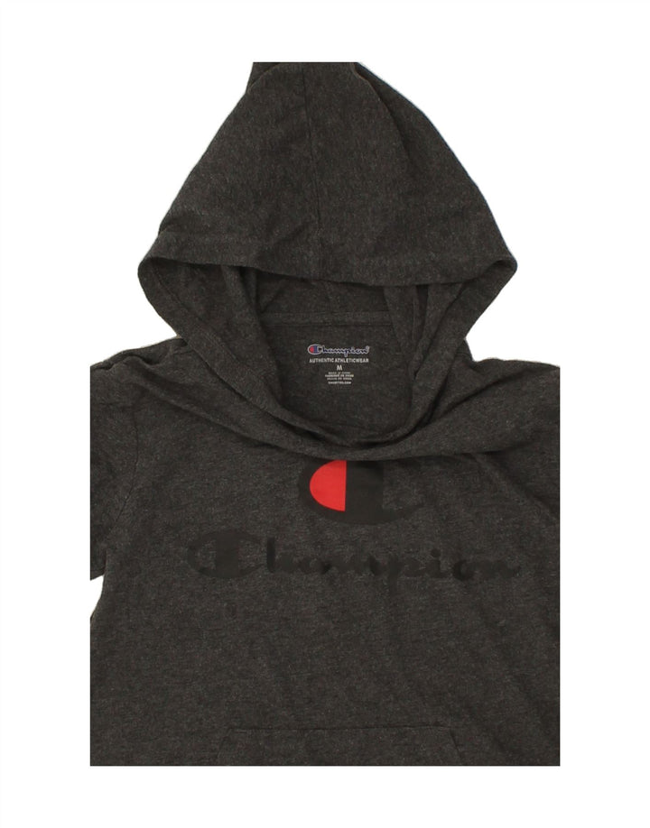 CHAMPION Boys Hooded Graphic Top Long Sleeve 10-11 Years Medium  Grey Vintage Champion and Second-Hand Champion from Messina Hembry 