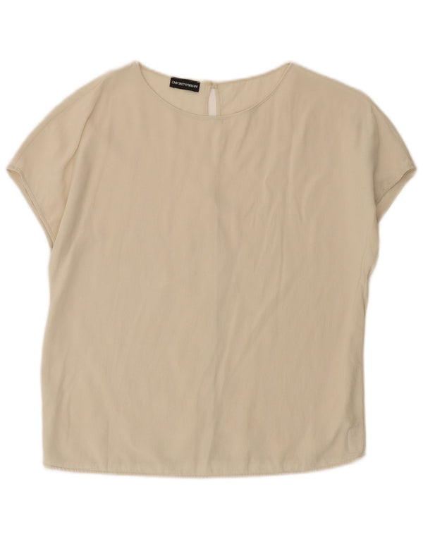 Top camicetta da donna Emporio Armani UK 14 Beige medio