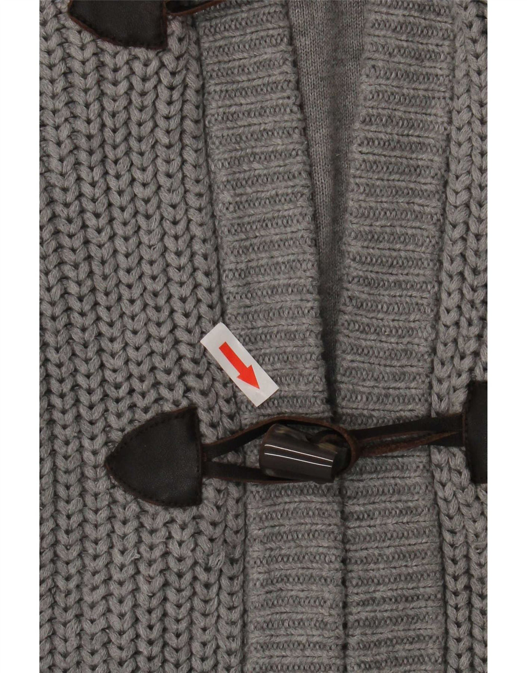 Maglione cardigan con cappuccio da uomo Tommy Hilfiger in cotone grigio medio