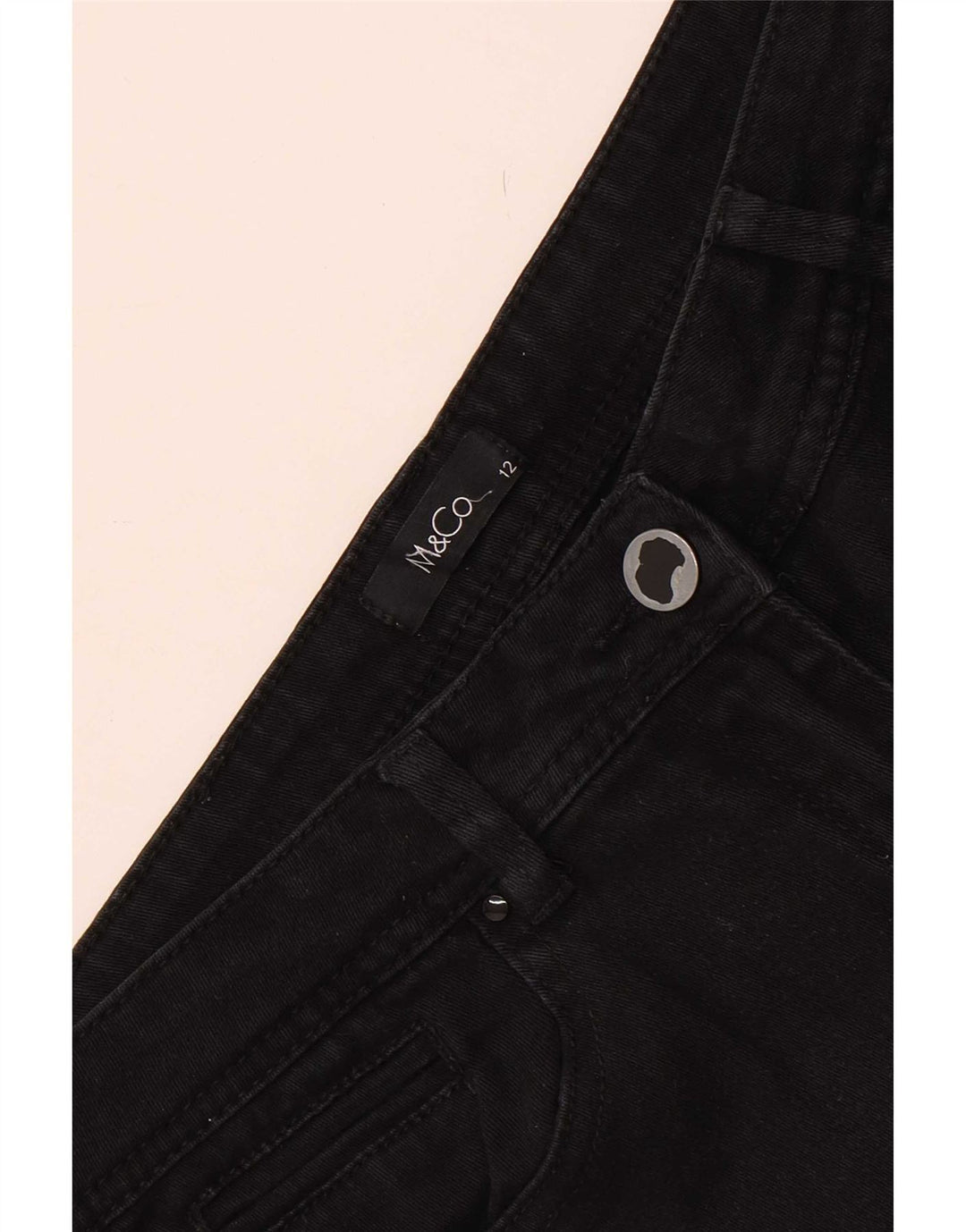 Jeans slim da donna M&Co UK 12 medio W32 L30 neri