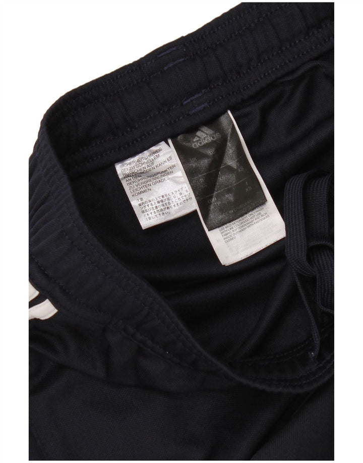 Pantaloni da tuta da donna Adidas UK 4 XS poliestere blu navy