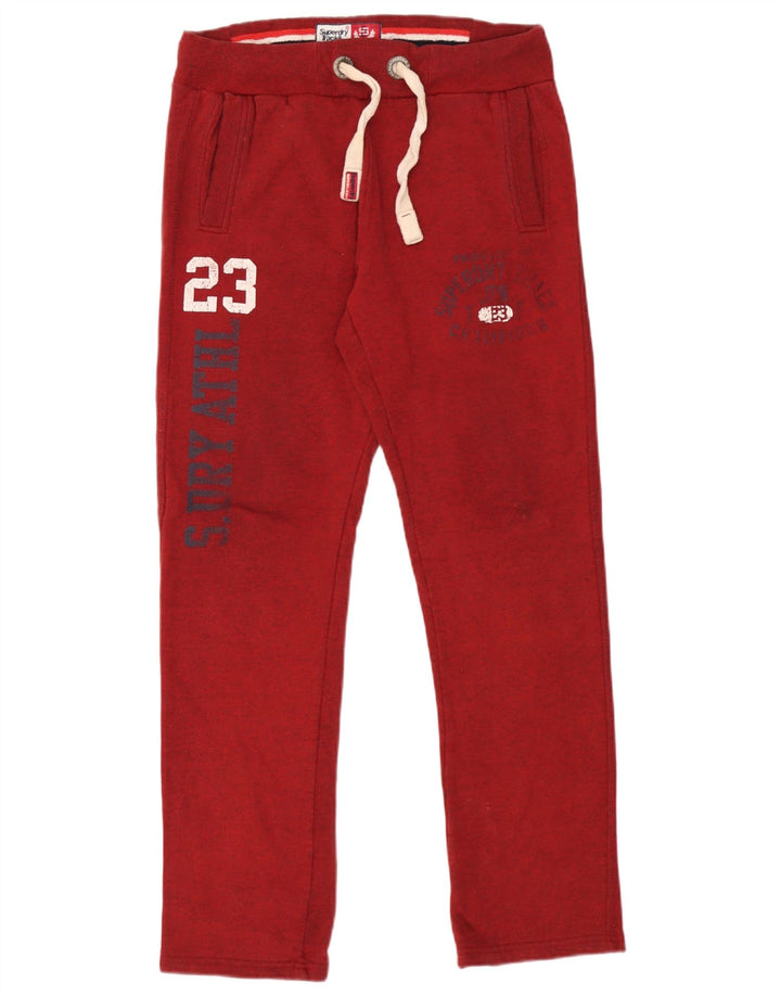 Pantaloni da Tuta Grafici da Uomo Superdry Piccolo Rosso Cotone