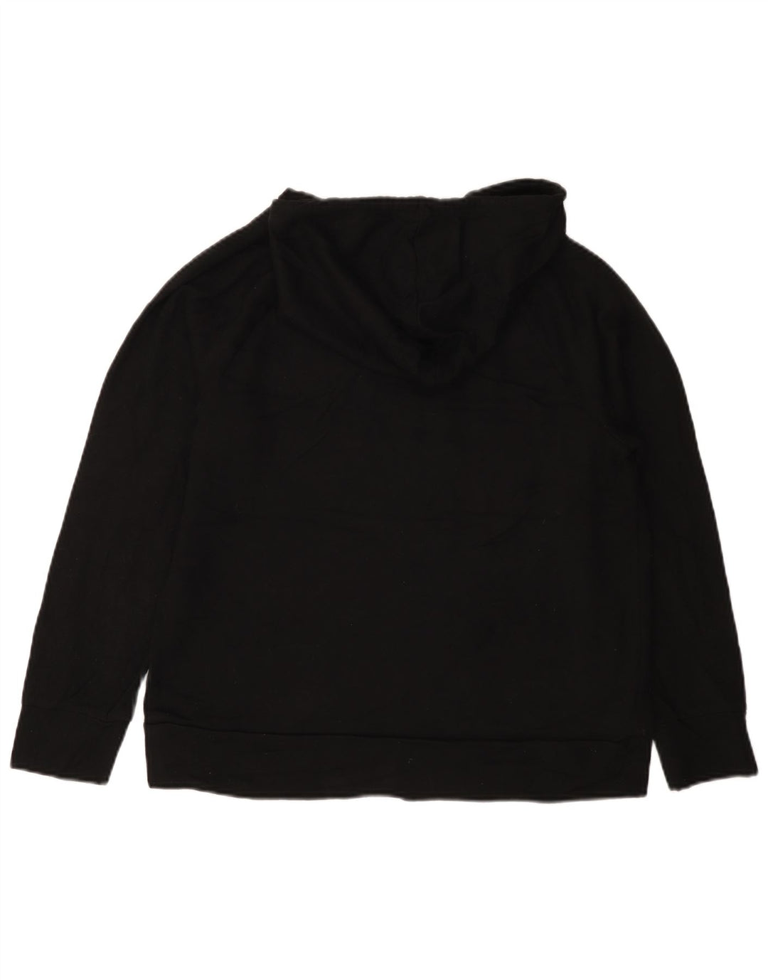 Felpa con cappuccio da donna vestibilità ampia Eddie Bauer UK 14 poliestere nero medio