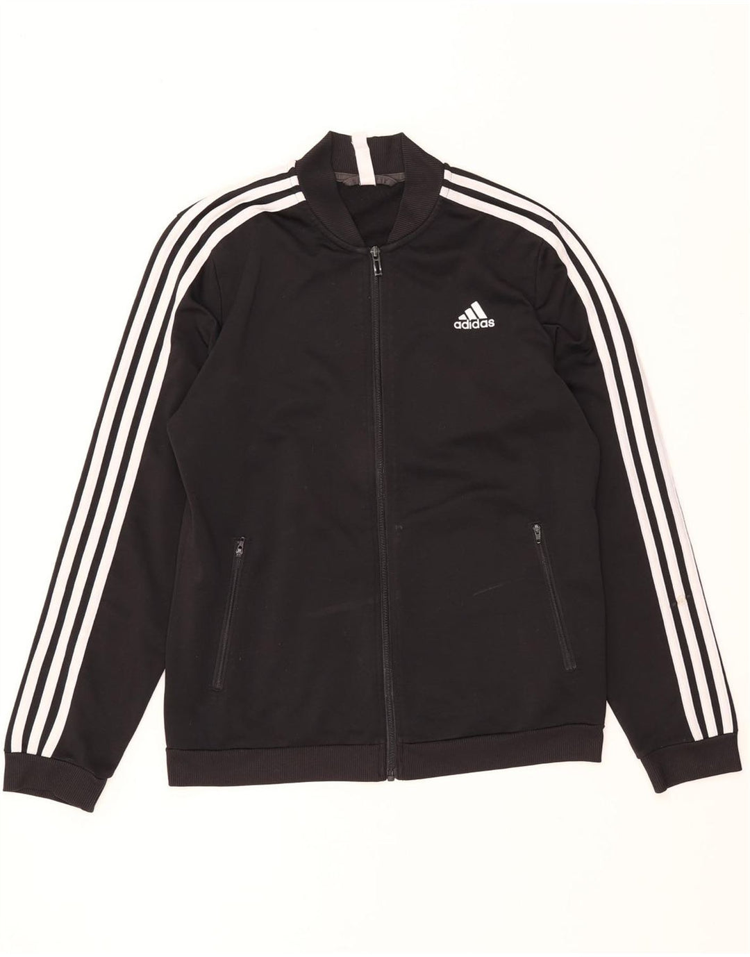 Giacca da tuta da donna ADIDAS UK 12/14 poliestere nero medio
