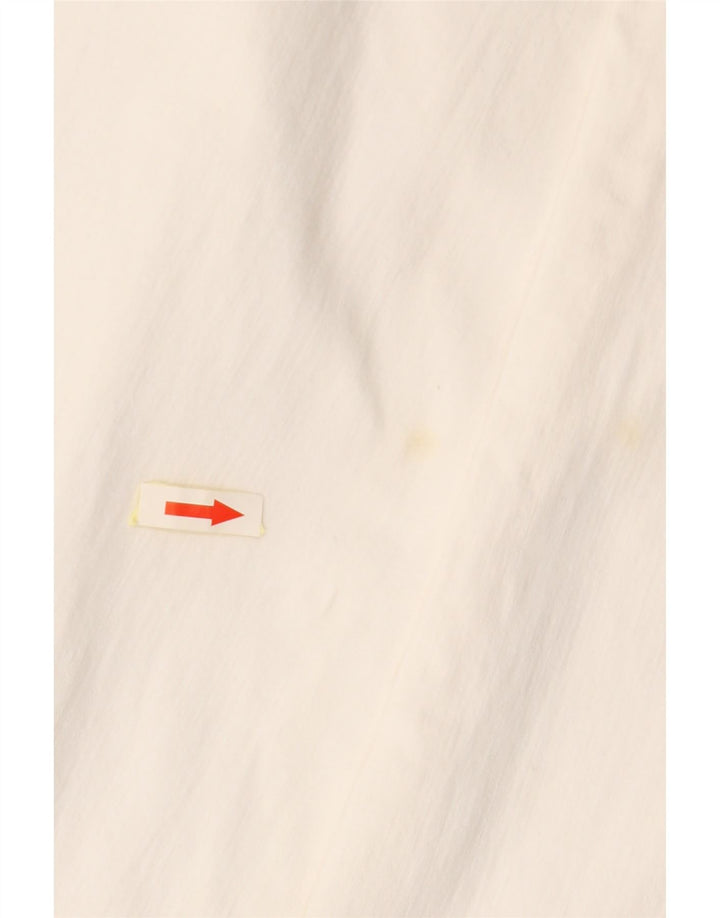 Pantaloni Casual Dritti Uomo TRUSSARDI IT 47 Small W31 L33 Cotone Bianco