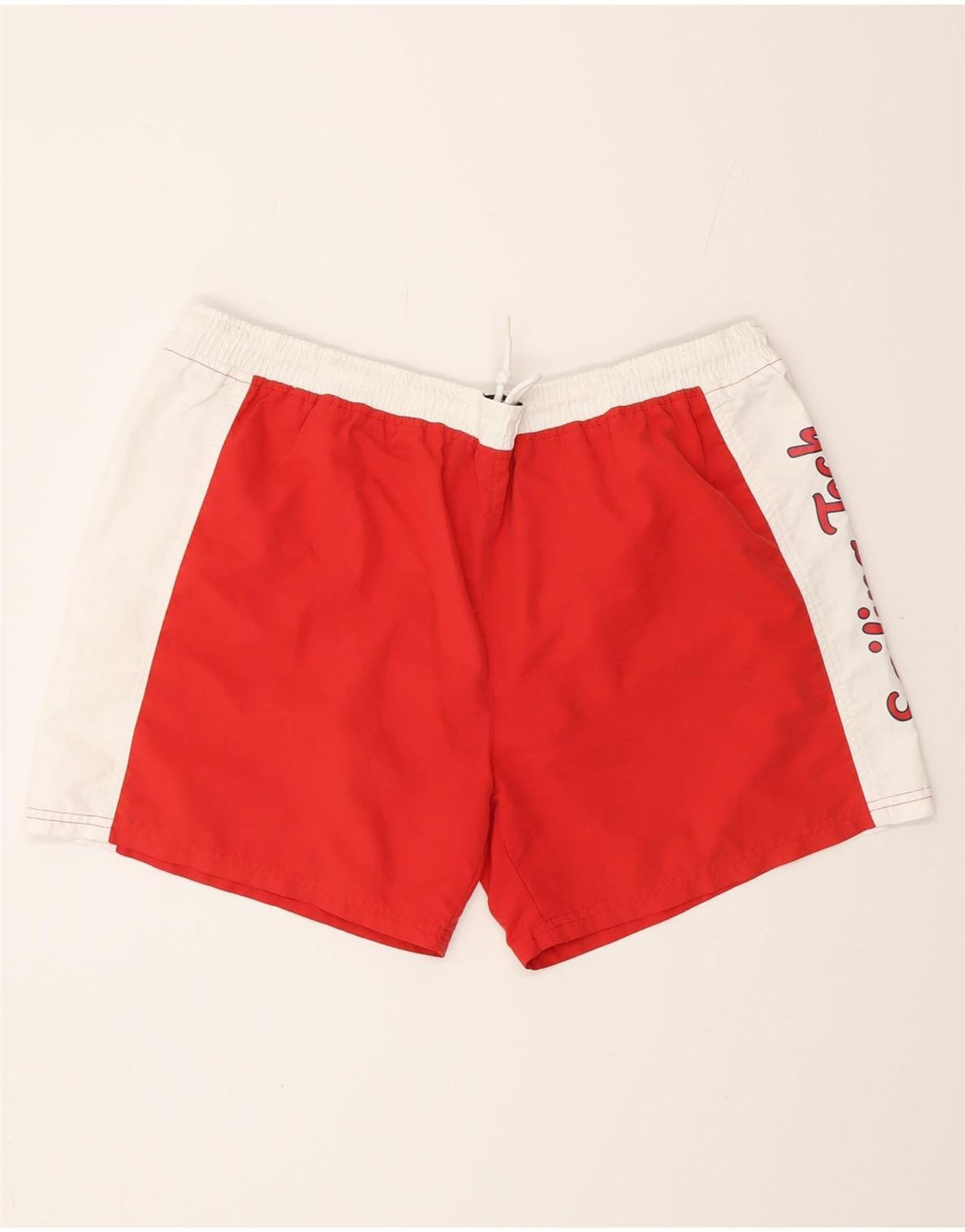 SERGIO TACCHINI Pantaloncini da bagno grafici da uomo XL Poliestere color block rosso