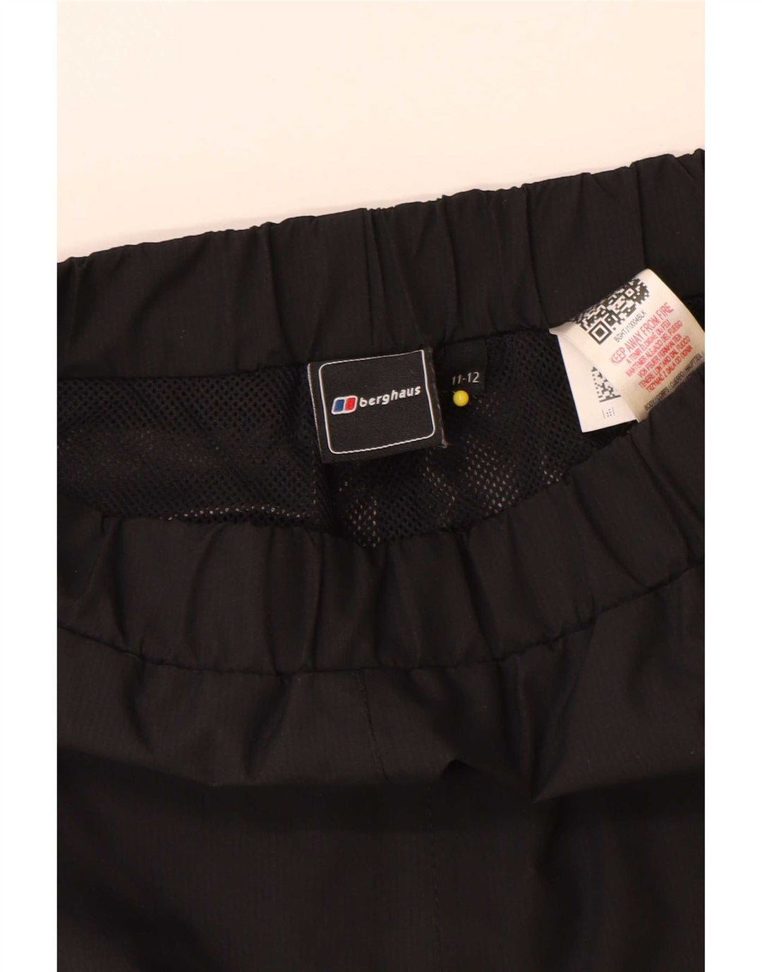 Pantaloni impermeabili Berghaus per ragazzi 11-12 anni in poliestere nero