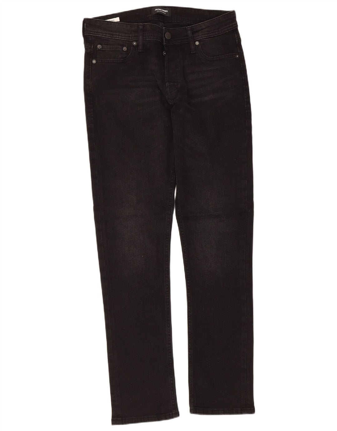 Jack & Jones Uomo GLENN Slim Jeans W31 L32 Cotone Nero
