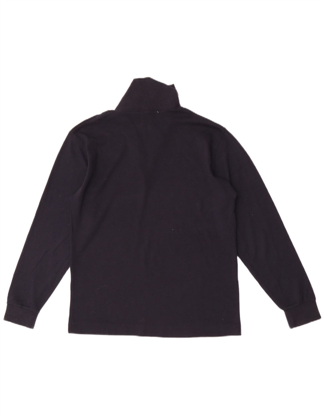 Fila Uomo Zip Neck Top Manica Lunga IT 46 Small Blu Navy Cotone