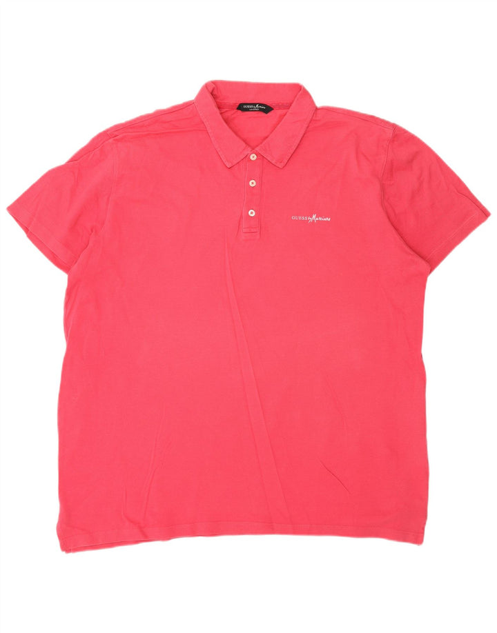 Polo da uomo Guess By Marciano XL in cotone rosa