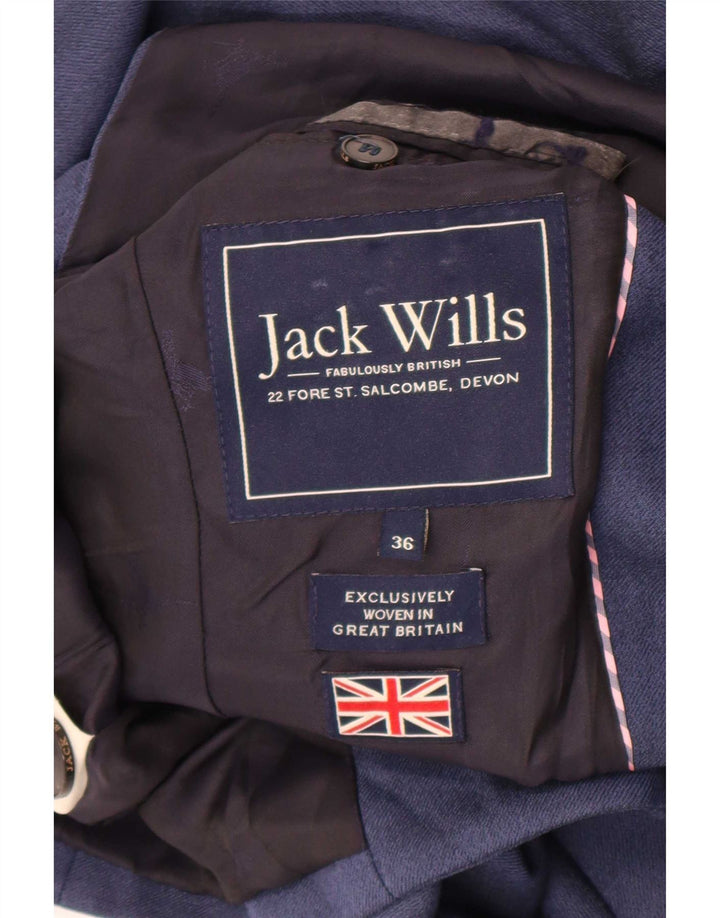 Giacca blazer da uomo a 2 bottoni Jack Wills UK 36 piccola blu navy