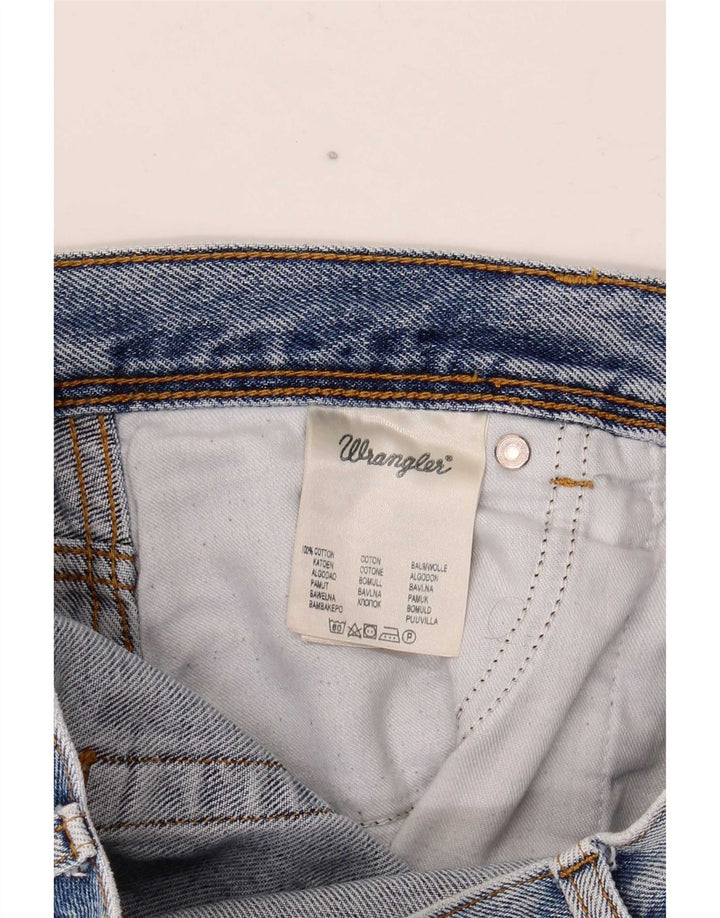 Jeans dritti da uomo Wrangler vestibilità regolare W32 L30 cotone blu