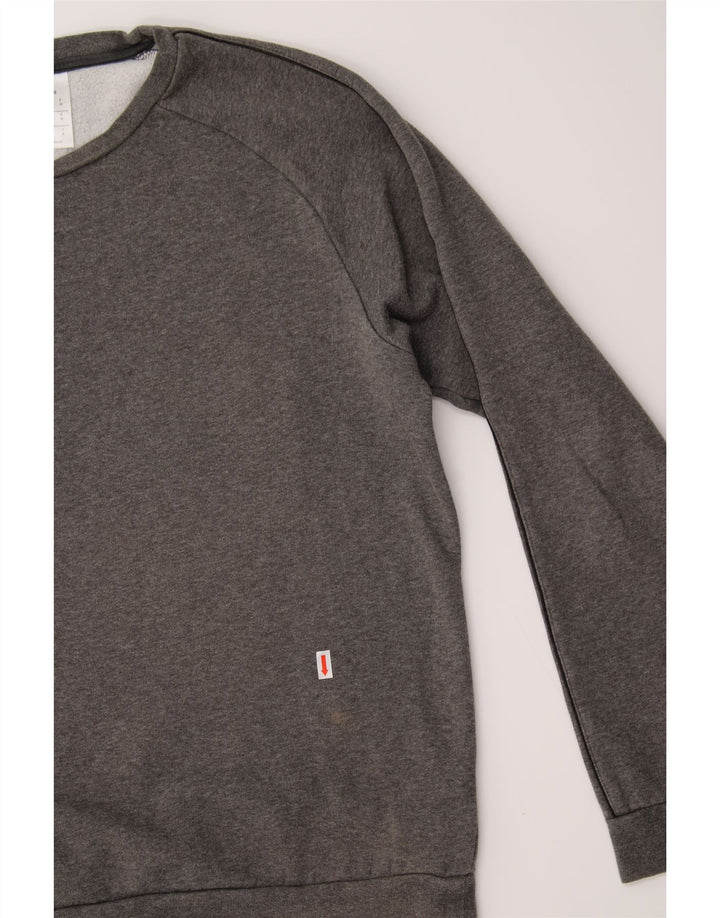 ADIDAS Mens Sweatshirt Jumper Medium Grey Cotton Vintage Adidas and Second-Hand Adidas from Messina Hembry 
