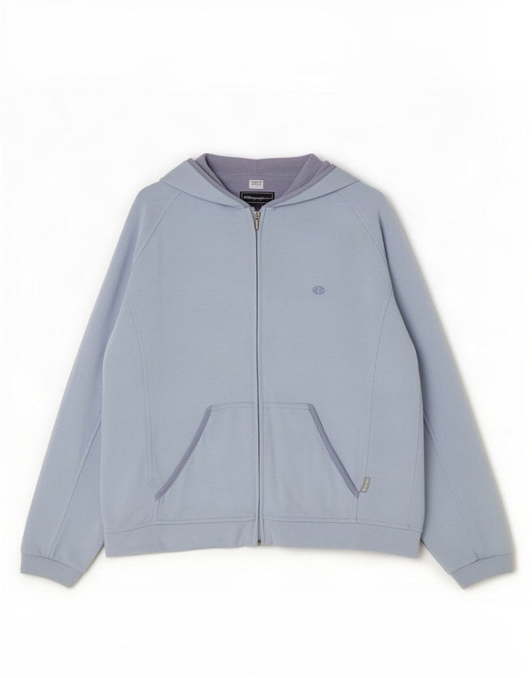 Felpa con cappuccio e zip da donna Champion UK 16 grande blu