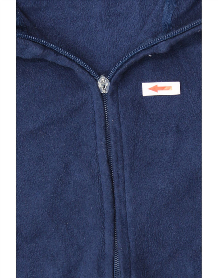 Giacca in pile da donna Marks & Spencer UK 14 poliestere blu navy medio