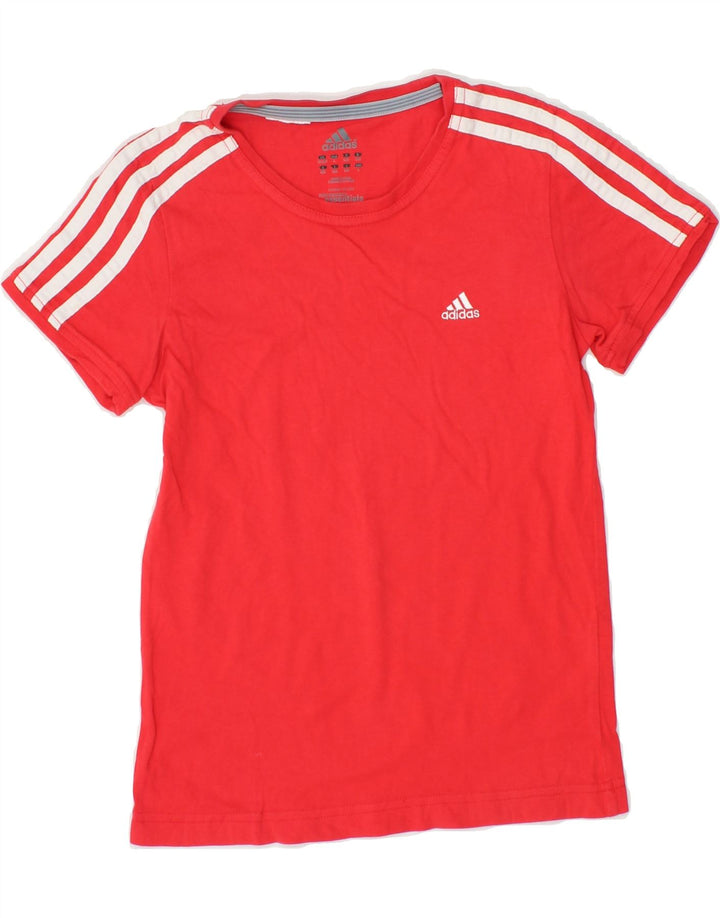 ADIDAS Boys T-Shirt Top 11-12 Years Red Vintage Adidas and Second-Hand Adidas from Messina Hembry 
