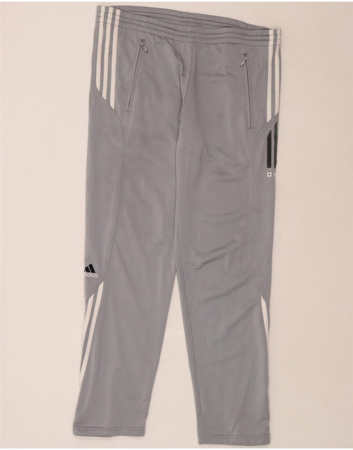 Pantaloni da tuta da uomo ADIDAS grandi in poliestere grigio