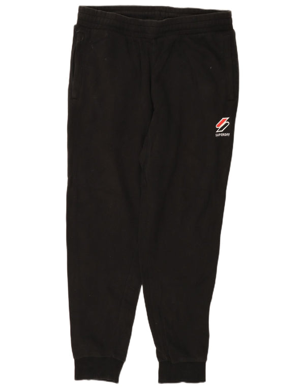Pantaloni da tuta da uomo Superdry Joggers Large in cotone nero