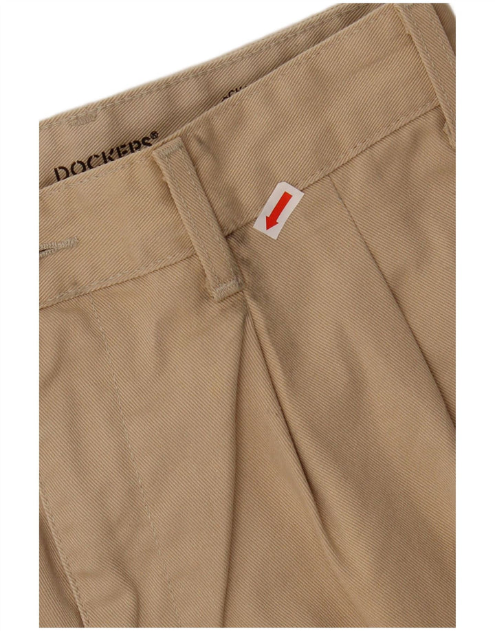 DOCKERS Mens Pegged Chino Trousers W29 L30 Beige Cotton