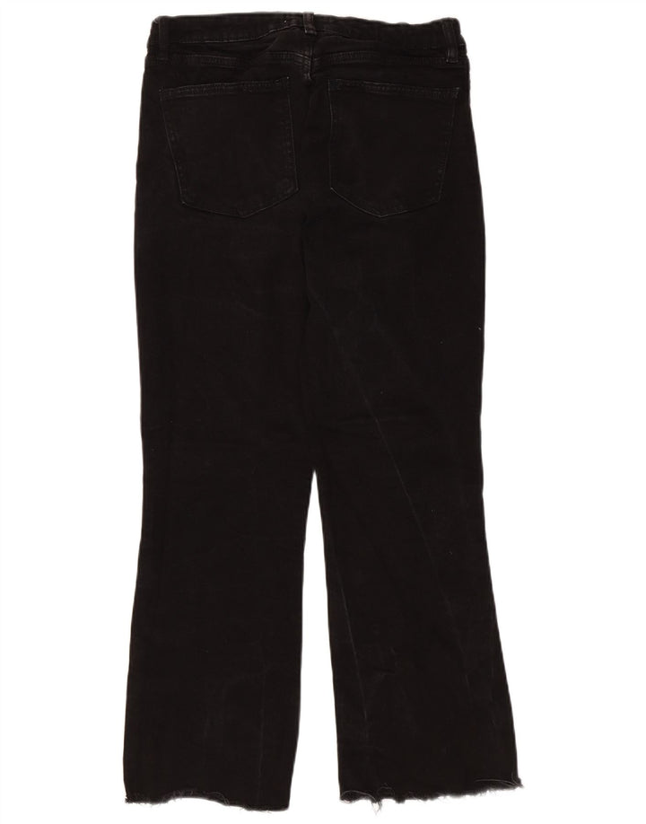 Jeans Bootcut da Donna ZARA EU 36 XS W26 L25 Nero