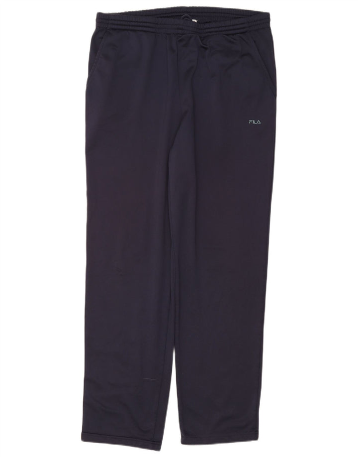 Pantaloni da tuta da uomo FILA grandi in poliestere blu navy