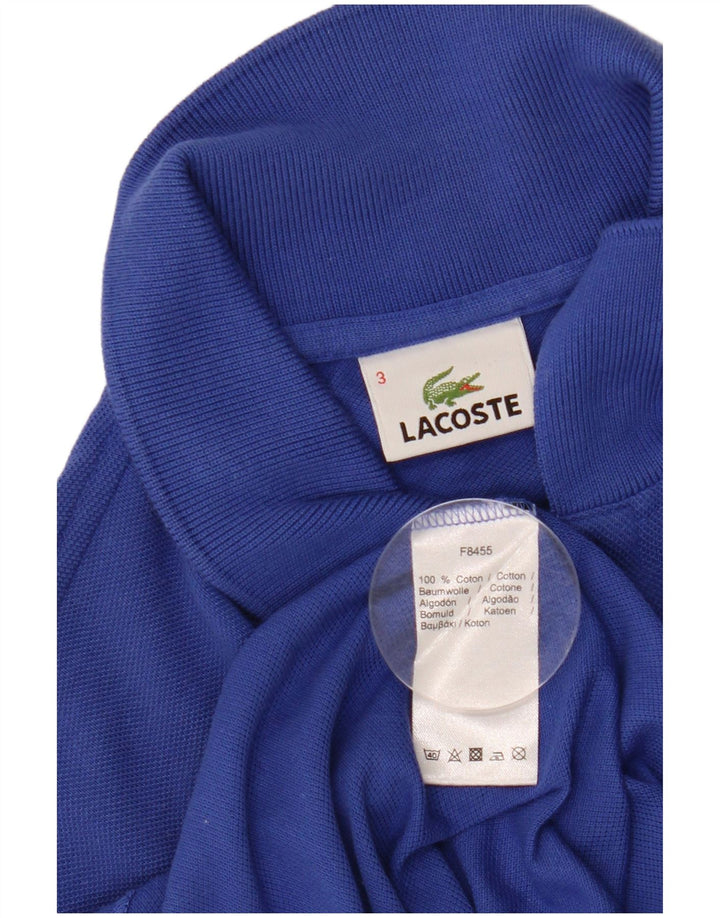 Polo da uomo Lacoste taglia 3 piccola in cotone blu