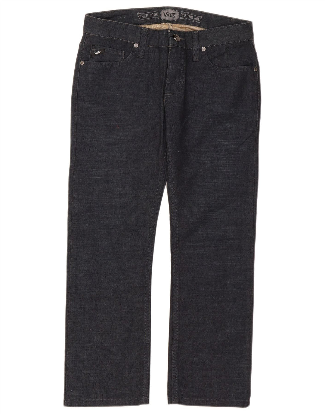 Jeans dritti da uomo Vans W28 L25 cotone blu navy