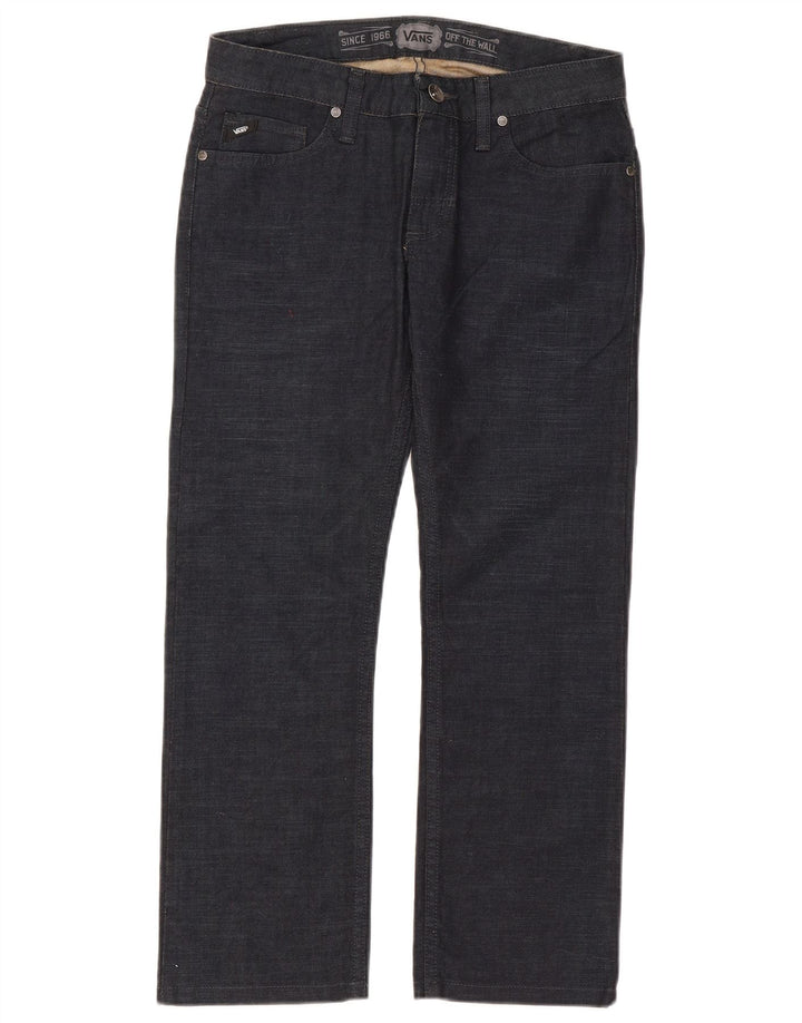 Jeans dritti da uomo Vans W28 L25 cotone blu navy