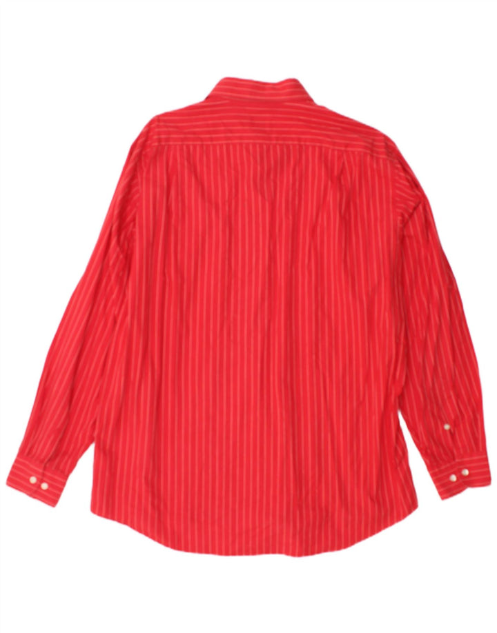 Camicia da uomo Lacoste taglia 43 grande cotone a righe rosse
