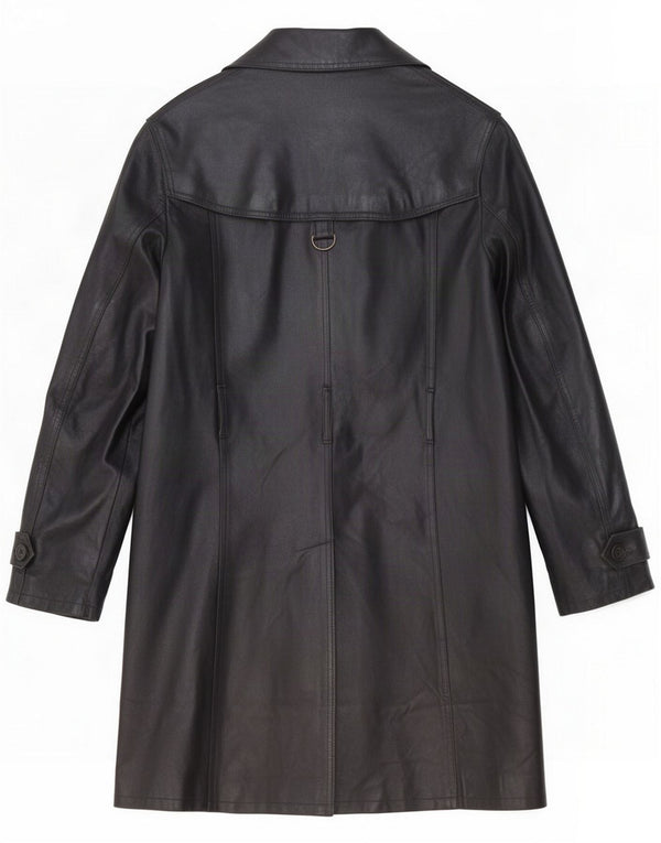 Imperial Cappotto in pelle da uomo UK 44 2XL Nero
