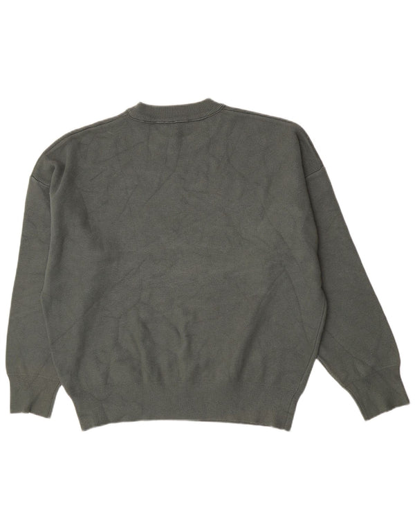 Maglione Zara da uomo girocollo grande in viscosa verde