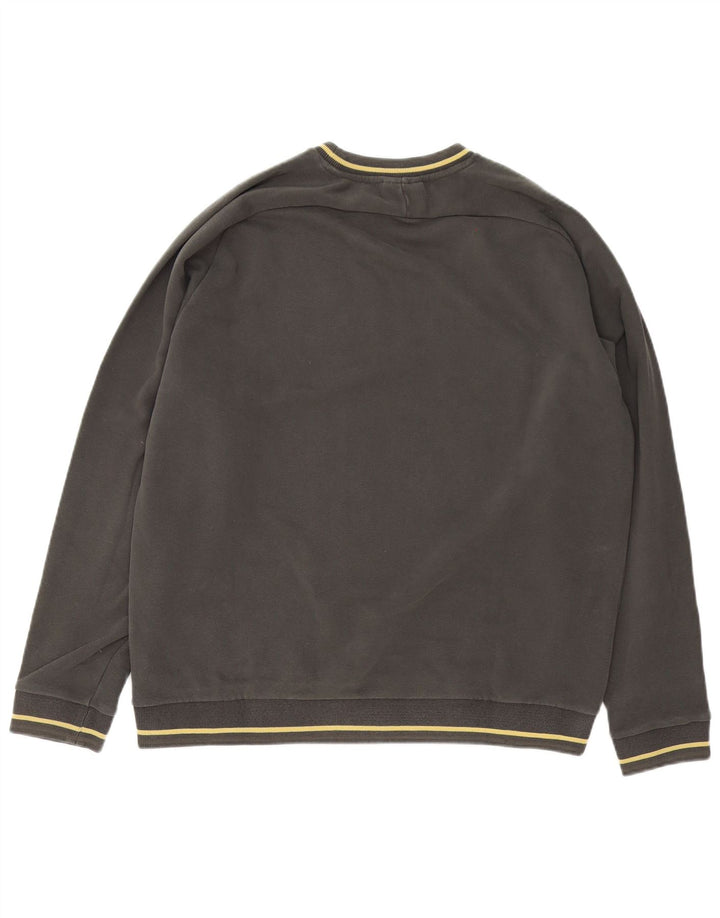 Felpa grafica da uomo Tom Tailor 2XL cotone grigio