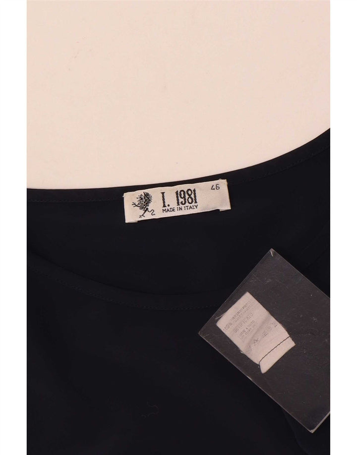 Camicetta da donna Marly's del 1981 IT 46 Large Poliestere blu navy