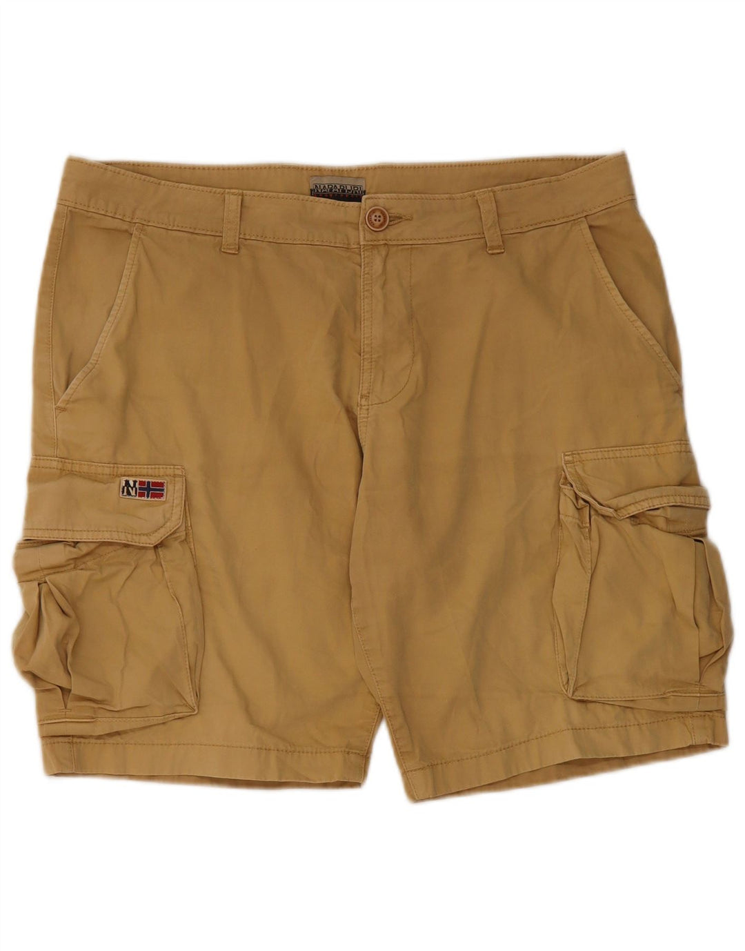 Pantaloncini cargo da uomo Napapijri W34 Large in cotone beige