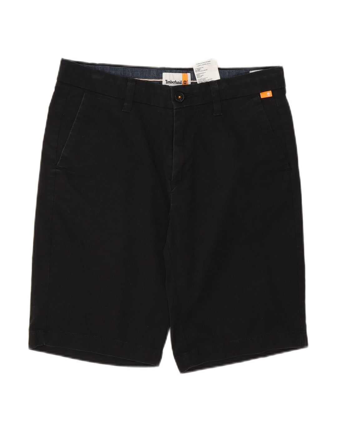 TIMBERLAND Mens Chino Shorts W30 Medium Navy Blue Cotton