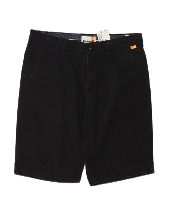 TIMBERLAND Mens Chino Shorts W30 Medium Navy Blue Cotton