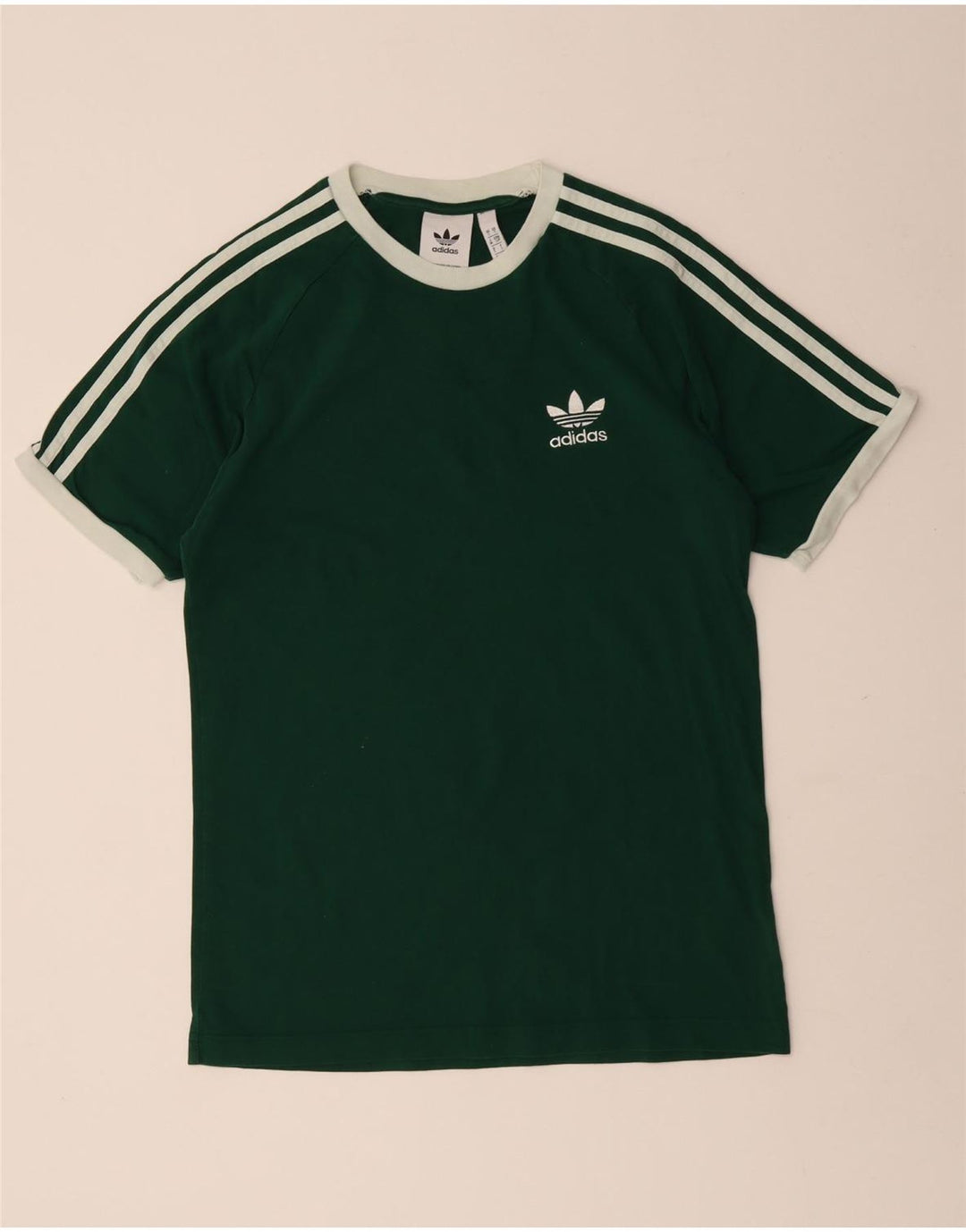 T-shirt ADIDAS da uomo Top piccola in cotone verde