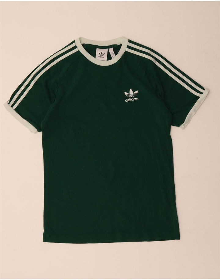 T-shirt ADIDAS da uomo Top piccola in cotone verde