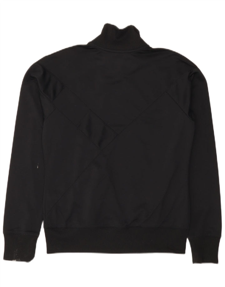 Giacca superiore della tuta da donna Nike UK 10/12 Poliestere gessato medio nero