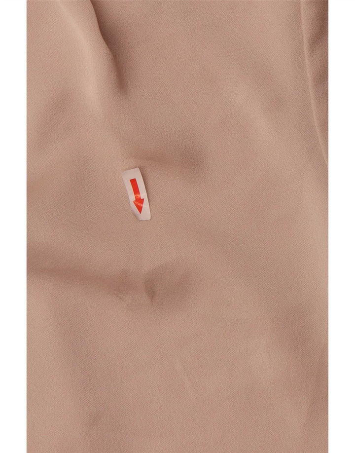 Topshop Camicetta oversize da donna Top UK 10 Small Beige Poliestere