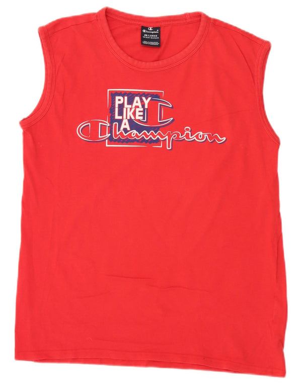 Maglietta grafica Champion da ragazzo, 15-16 anni, 2XL Rossa