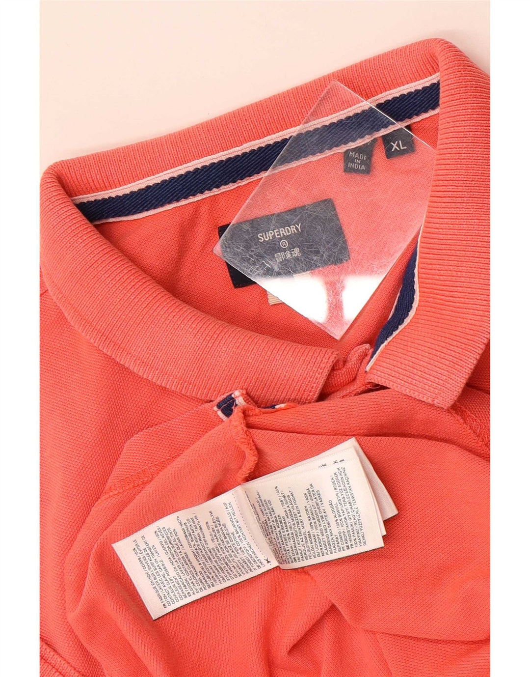 Polo da uomo Superdry XL in cotone arancione